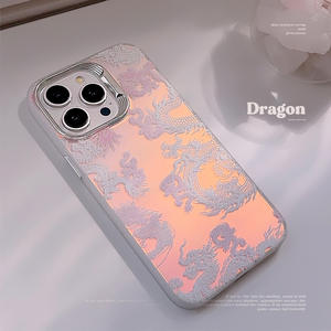 <span class=keywords><strong>Dragon</strong></span> rose de rêve pour iPhone 15 16 Pro Max 14 pour Apple 13-National Trend Galvanoplastie Hard Case Compatible PC Mobile Phone - Product Image 3