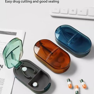 Portable 3 Compartments Mini Fashion Plastic Keychain Medicine PP Novelty Pill Boxes - Product Image 1