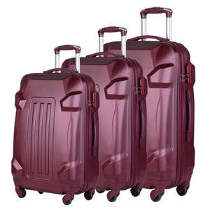 <strong>Lightest</strong> ABS Iron Trolley Bag Combination Lock Classic Style Eco-Friendly Unisex Travel <strong>Suitcase</strong> 210D Polyester Lining Fixed - Product Image 2