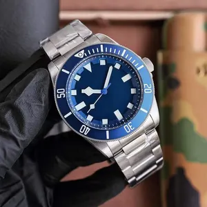 顶级品牌奢华不锈钢带模拟手表男士自动拨号男表Reloj M91650-0005