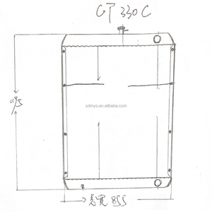 <span class=keywords><strong>Doosan</strong></span> Daewoo Generador Radiador DP222LA 750KW Excavadora DX360 DX380 440211-00788A Radiador de aceite - Product Image 5