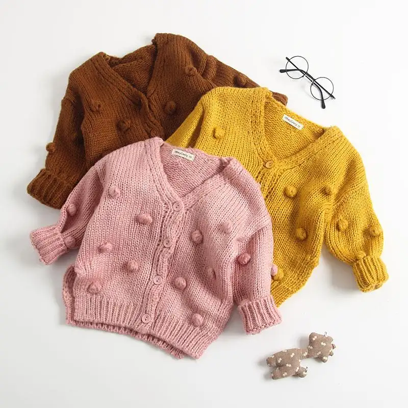 Ropa de otoño e invierno para niños, cárdigan de algodón a la moda para niñas, suéter, cárdigan infantil para niña 2019