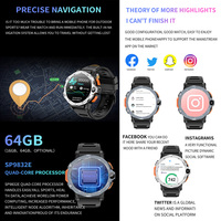 Cámara dual CUP Quad-Core Pantalla de 1,54 pulgadas Videollamada Android Smartwatch PG999 Pro SOS Sports tarjeta SIM 4G Smart Watch