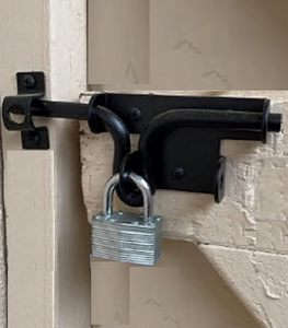 Heavy Duty Slide Bolt <strong>Gate</strong> <strong>Latch</strong> with Padlock Hole - Solid <strong>Hardware</strong> Thickened Metal Sliding Bolt Door Locks <strong>Gate</strong> <strong>Latches</strong> for She - Product Image 5