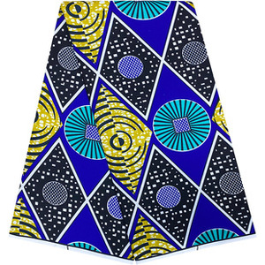 Tissu tissé africain en polyester pur à 100 %, imprimé géométrique double face respirant, pour vêtements, accessoires et projets DIY - Product Image 4