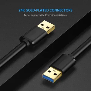 Cable de extensión USB 3,0 A USB3.0, macho A macho, M/M, tipo A am, USB 2,0 3,0, 1m