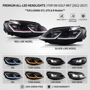 Kit de modernisation des phares VLAND, phares avant de <span class=keywords><strong>voiture</strong></span> entièrement à LED pour <span class=keywords><strong>Volkswagen</strong></span> VW Golf 7 Mk7 TSI TDI 2013 2014 2015 2016 2017 - Product Image 2