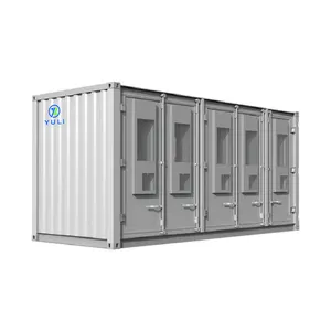 Yuli 1mwh 2mwh 3mwh Lifepo4 Batterij Commercieel Energieopslagsysteem 20ft 40ft Energieopslagcontainer