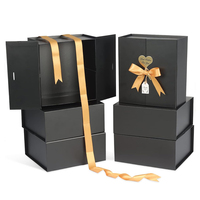 Nouvelle boîte pliante magnétique en papier avec grand logo personnalisé, emballage de luxe, boîte cadeau rigide en carton pliable