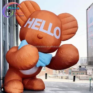 Cute model cartoon bear inflatable gummy bear with led light