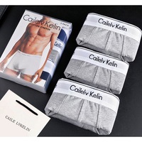 Boxers pour hommes en coton pur, sans couture, respirants, taille haute, tricotés, vente en gros transfrontalière, fabrication ODM