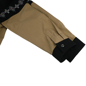 High Quality <strong>Men's</strong> Stylish Canvas Patchwork <strong>Long</strong> Sleeve Jacket <strong>Coat</strong> - Product Image 4