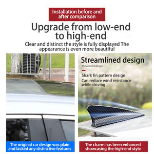 Antenne de <span class=keywords><strong>voiture</strong></span> universelle miniature en fibre de carbone, antenne décorative sans fil en forme d'<span class=keywords><strong>aileron</strong></span> de requin pour le toit de la <span class=keywords><strong>voiture</strong></span> - Product Image 5