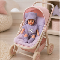 Poupée bébé réaliste en silicone solide de 6 pouces, avec tenue en tricot exquise, poupée de compagnie douce pour enfants et collectionneurs