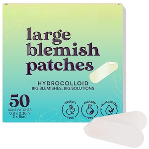Patchs hydrocolloïdes anti-acné de grande taille, découpables sur mesure ; adaptés aux traitements de l'acné sur le visage, le corps, le front et le dos. - Product Image 2