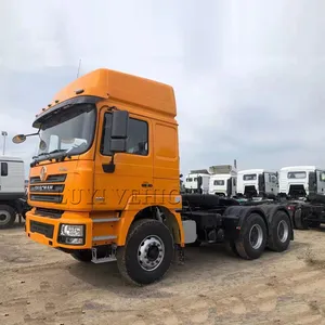 Çin marka yeni tracteur kamyon kafa 6x4 10 wheeler shacman 380hp traktör römork kamyon satışı