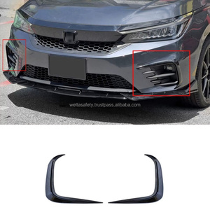 Alerón Delantero Welta en Negro Brillante ABS+PP con Acabado Cromado, Divisor de Aire para Honda City RS Modelo 2020-2022 - Product Image 2