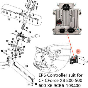 Contrôleur EPS adapté aux <span class=keywords><strong>CF</strong></span> CForce X8 800 <span class=keywords><strong>500</strong></span> 600 X6 OE 9CR6-103400 <span class=keywords><strong>Moto</strong></span> ATV UTV Pièces détachées - Product Image 3