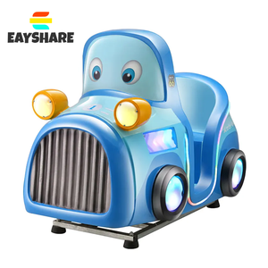 ตู้เกมอาร์เคดแบบใช้เหรียญตู้เกมสำหรับเด็กเล็กรถสีฟ้า - Product Image 1