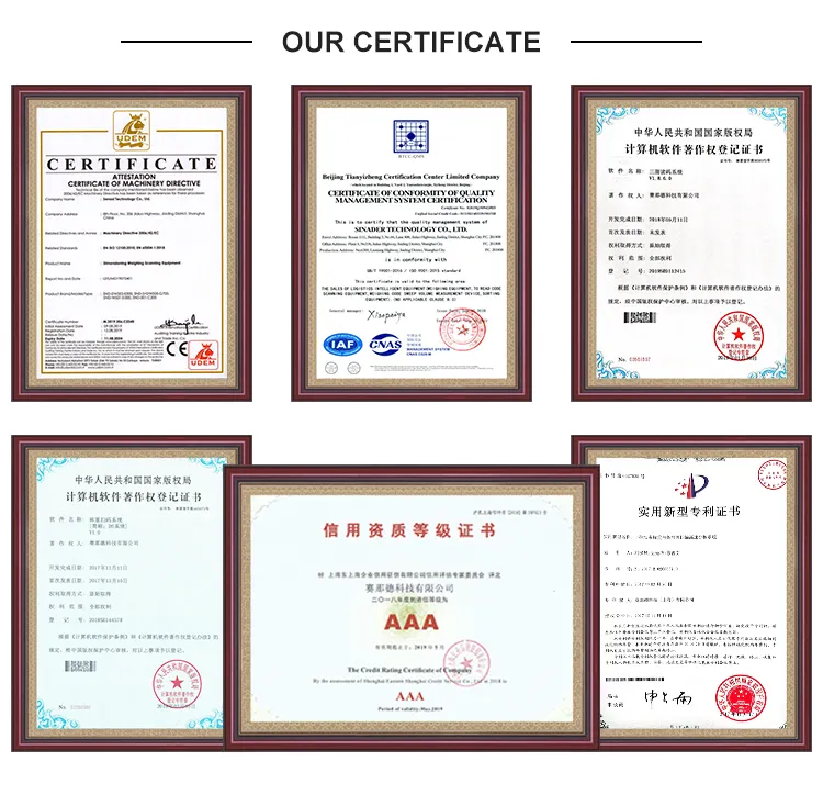 स्थैतिक Dimensioning प्रणाली गोदामों के लिए छोटे पैकेज स्कैनिंग प्रणाली