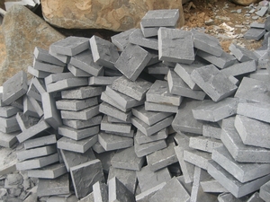 Pavés pavés pavés <span class=keywords><strong>gris</strong></span> belge en pierre bleue de pierre naturelle d'arrière-cour - Product Image 5