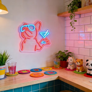 Enseigne néon LED USB dimmable en acrylique, motif <span class=keywords><strong>Chien</strong></span> avec lunettes <span class=keywords><strong>de</strong></span> soleil, pour Bar, Décoration d'espace tendance, Cadeau original, Spot <span class=keywords><strong>photo</strong></span> - Product Image 3