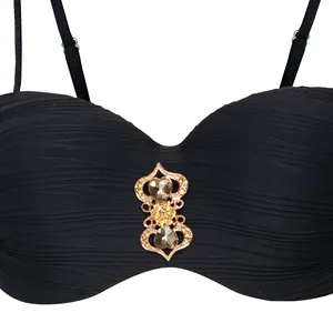 Imprimé noir brésilien femmes string bikini ensemble maillots de bain dames maillots de bain 2024 nouveau design chaud sexy plage en gros OEM personnalisé