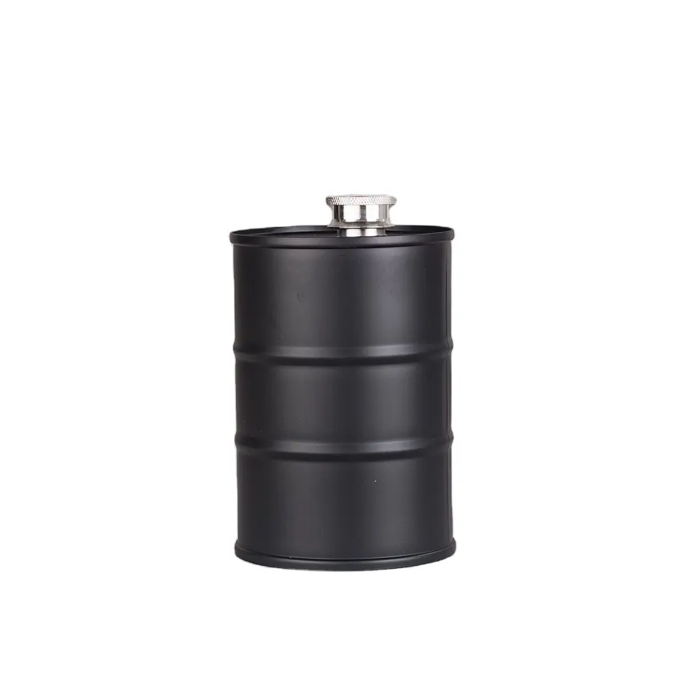 Oil Barrel Oversize Flask Bastante Estranho Novidades Engraçado Gigante Beber Container Presente para homens whisky óleo tambor metal hip flask