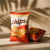 Imprimé personnalisé 40g 50g 60g sac en plastique laminé de qualité alimentaire pochettes pour oreillers sacs en mylar pour croustilles pop-corn et collations soufflées