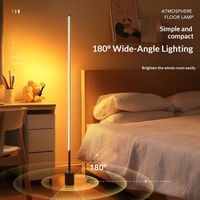 Lampe de chevet LED sur pied en PVC, CRI élevé 80-90, design minimaliste, commande vocale intelligente, capteur, pour salon, chambre, maison