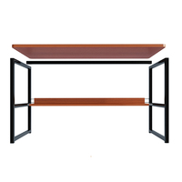 KC-T0583 moderne blanc Simple ordinateur Table d'étude fer bureau pour bureau à domicile chambre appartement ou école