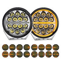 SR7 Spot Off Road Led Işık 12V 24V Dinamik Başlangıçlı Beyaz DRL Kehribar 4X4 Spot Işıklar Bakkie LED 7 İnç Spot Işık Toyota Hilux için