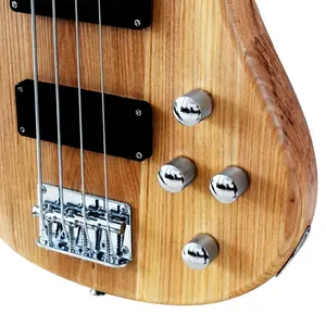 Thuận Tay Phải Biểu Tượng Tùy Chỉnh Elm Bass Guitar 24 băn khoăn Maple Cổ Rosewood 4 Dây 5 Dây Cổ Điển 4 Cầu Điện Bass Guitar