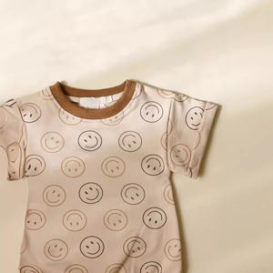 Nouveau-né bébé vêtements pur coton imprimé été respirant bébé une pièce triangle bébé barboteuse ramper vêtements - Product Image 3