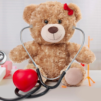Ventes chaudes : ours en peluche brun personnalisé, souvenirs en peluche douce, cadeaux