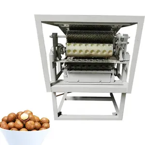 Máquina automática de corte de cáscara de nueces de Macadamia/máquina industrial de craqueo de nueces de Macadamia