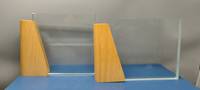 Groothandel Lege Kristallen Trofee met Houten Voet - Glazen Prijsplakette voor Lasergravering, Aangepaste Bedrijfsgeschenken