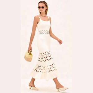 Elegante Vestido <span class=keywords><strong>de</strong></span> Noche Ajustado con Tirantes Espagueti y Aberturas, Vestido <span class=keywords><strong>de</strong></span> Cóctel Elegante para Mujer - Product Image 5