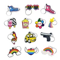Porte-clés en PVC portable personnalisé Porte-clés en PVC animal imperméable écologique Porte-clés en PVC cadeaux d'affaires