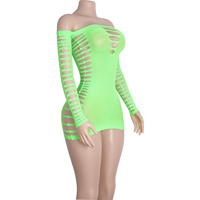 Robes à manches tendance, coupes uniques, tenues de danse exotiques parfaites, tenues de strip-teaseuse, adaptées aux soirées en boîte de nuit, combinaisons