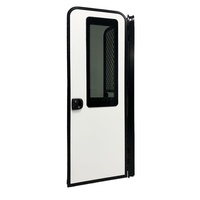 XUHE Vente Chaude Caravane RV Porte En Alliage D'aluminium avec Stores Plissés Fenêtre Acrylique Moderne Fixe Blanc 1800x620mm