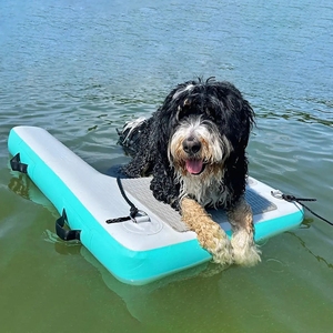 Plataforma Flotante Inflable para Perros, Balsa para Perros, Deportes Acuáticos, Plataforma Flotante para Piscina, Rampa para Embarcaciones, Escalera para Perros en el Agua, Escalones para Mascotas - Product Image 5