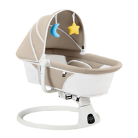 Chaise berçante pour bébé B0028 avec mouvement de balancement fluide, inclinaison réglable et design portable pour le confort du nouveau-né partout