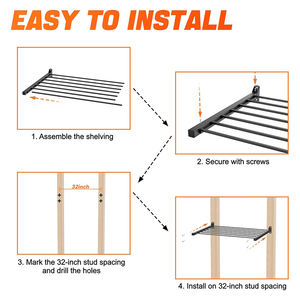 Organizador Metálico para Garaje Mingtang, Contenedor Grande de 27 Galones, Resistente, Estante de Almacenamiento Montado en la Pared para Contenedores - Product Image 5