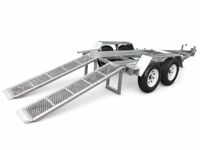 Remorque pour mini-excavatrice de 3,5T galvanisée à chaud