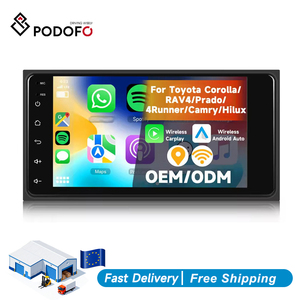 Autoradio Android Podofo 7'' pour Toyota Corolla/RAV4/Prado/4Runner/Camry/Hilux 2+64G Carplay/Android Auto sans fil GPS/WiFi - Product Image 1