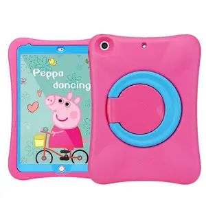 PEPKOO — coque légère et résistante aux chocs, étui de protection robuste avec support pour iPad 9.7 et 2021, pour enfants