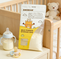 Sachets de lait en poudre de voyage - Sachets refermables sans BPA en PET/PE avec impression en gravure pour lait infantile et protéines en poudre