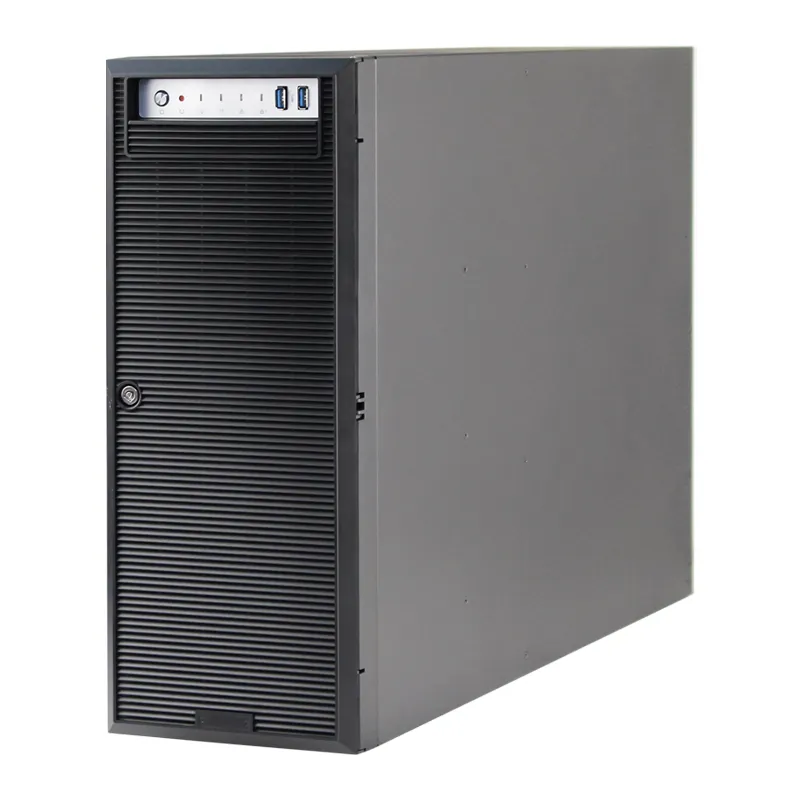 Customize 4U 8Bay Hot Swap Full Tower Redundant PSU Position E-Atx AI Cloud Edge Computing Server Case Chassis Enclosure Cabinet