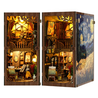 Puzzle en bois à assembler soi-même, modèle 3D, maison, support de livre, ornements, 23x18x11cm, pour les plus de 14 ans